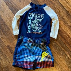 Tommy Bahama swim suit and shirt